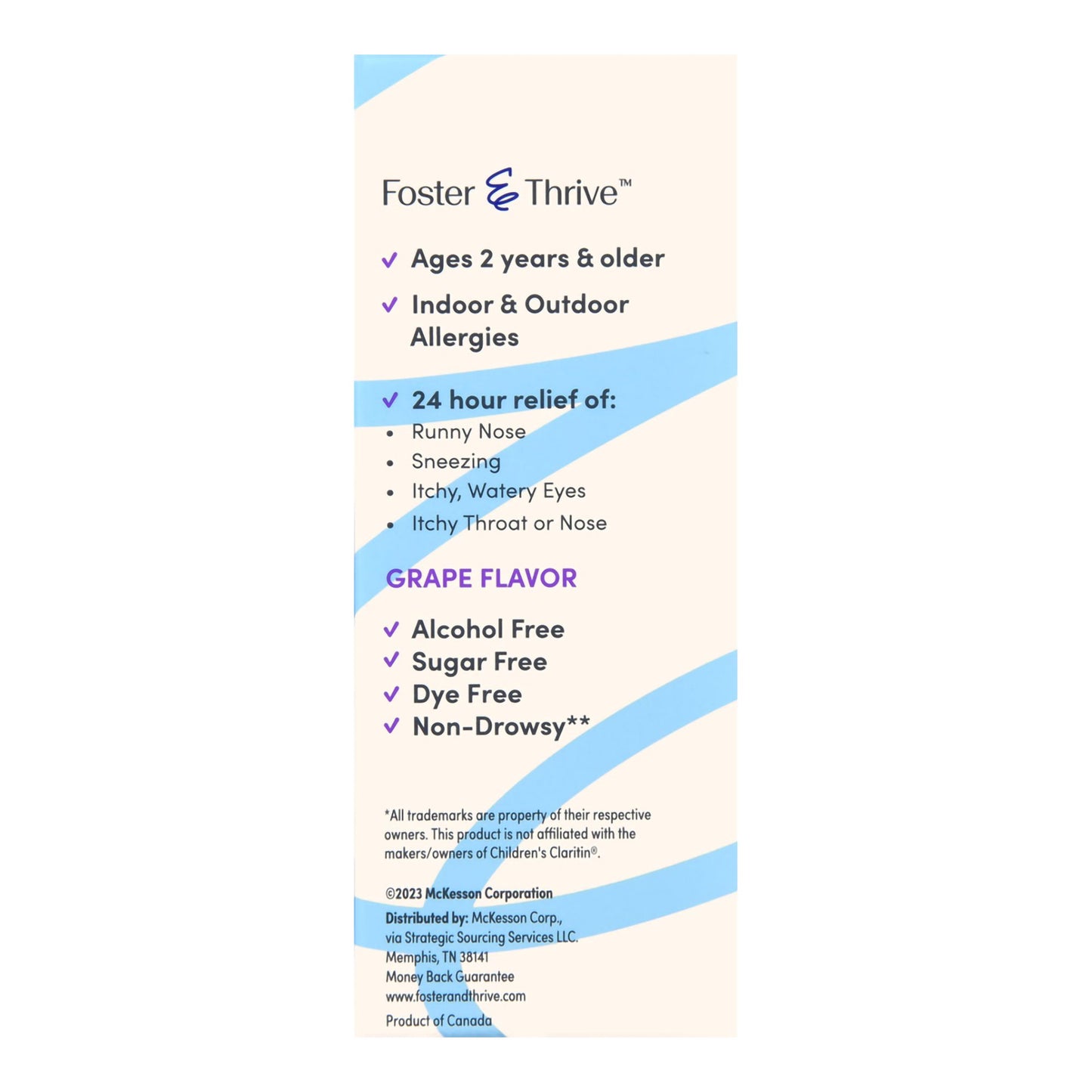 LORATADINE, SYRP FT CHILDRENSALLERGY SUG/FREE GRAPE 4OZ