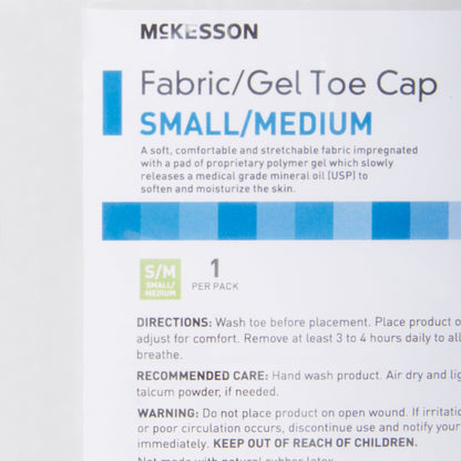 TOE CAP, FABRIC/GEL SM/MED
