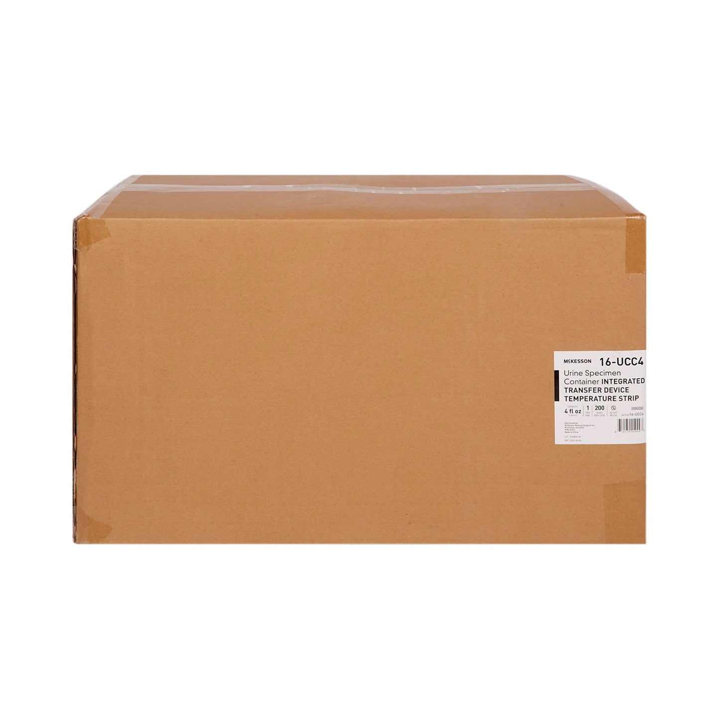 CONTAINER, SPECIMEN URINE W/CAP TEMP STRIP STR 4OZ