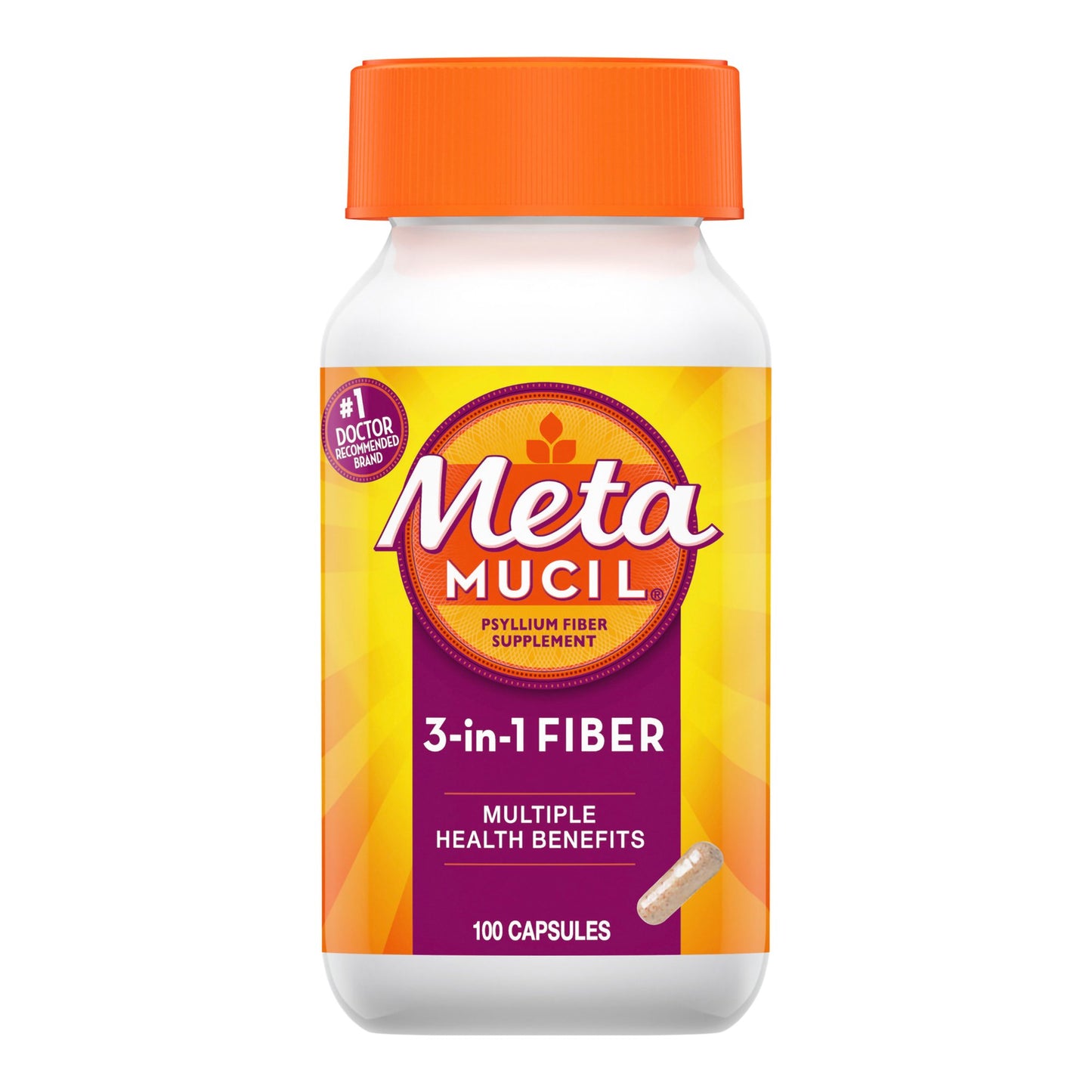 METAMUCIL FIBER, CAP 0.4GM