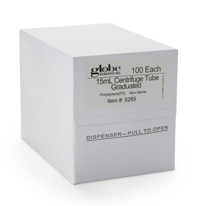 TUBE, CENTRIFUGE CLR 15ML