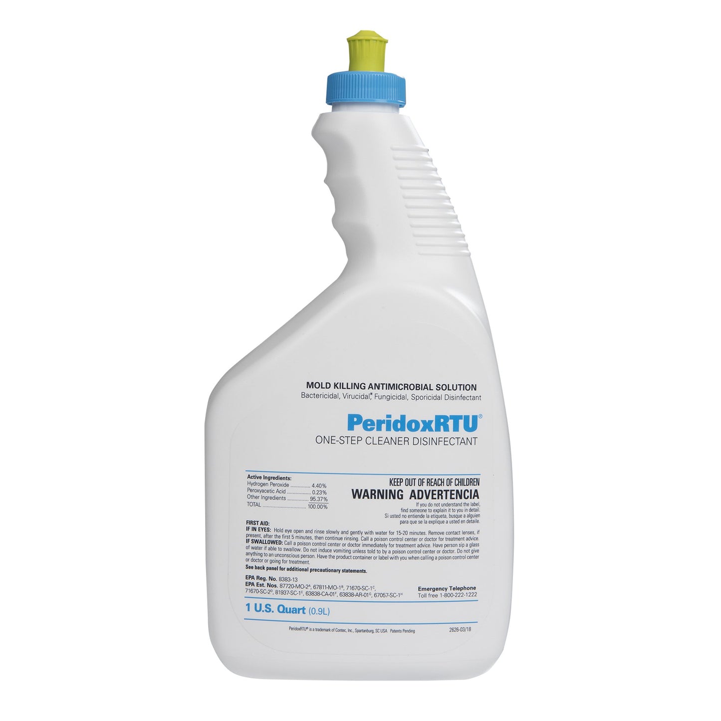 DISINFECTANT, SPORICIDAL PERIDOX RTU DBL BAG STR 32OZ