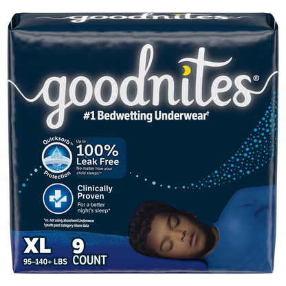 UNDERWEAR, GOODNITES YTH BOY XLG