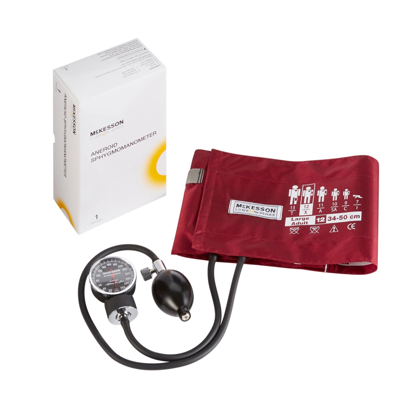 SPHYG, ANEROID DLX LF BURG LGADLT 34-50CM