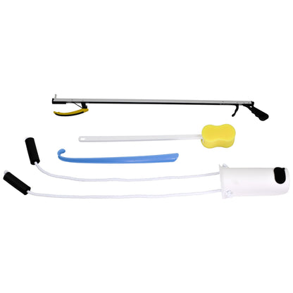 HIP KIT, W/SHOEHORN/SPONGE/REACHER/SOCK AID 32" FABENT