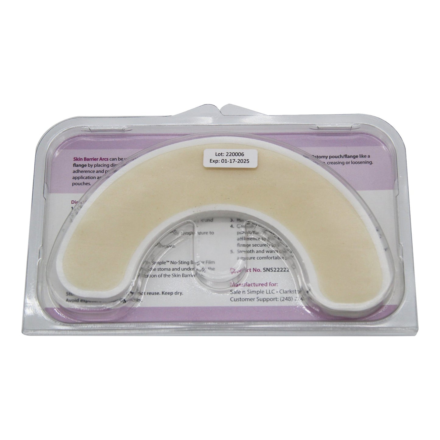 BARRIER, SKIN HYDROCOLLOID 1/2CIR STRIPS