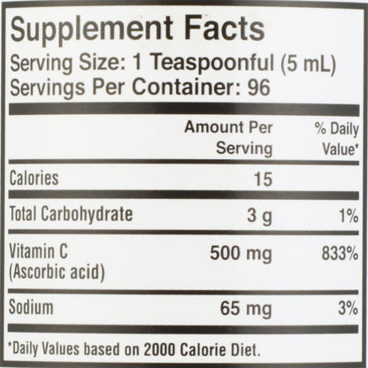 VITAMIN C, LIQ 500MG 16OZ