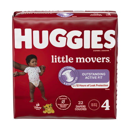 DIAPER, HUGGIES LITTLE MOVERSJUMBO SZ4