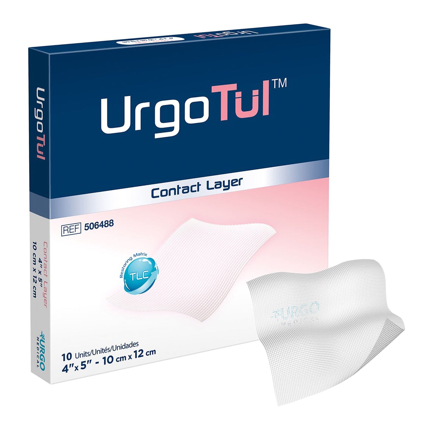 DRESSING, WOUND URGOTUL CONTACT LAYER 4"X5"