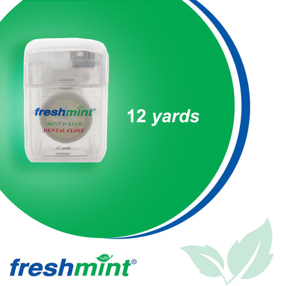 FLOSS, DENTAL WAXED MINT 12YDS