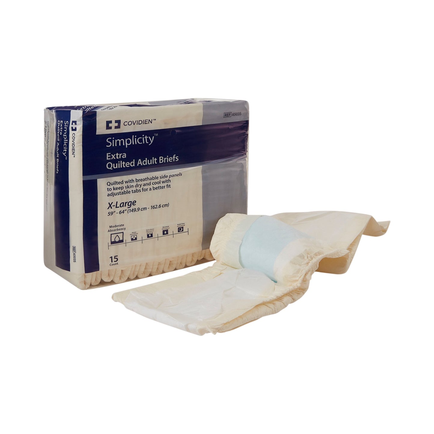 BRIEF, QUILTED SIMPLICITY ADLTXLG