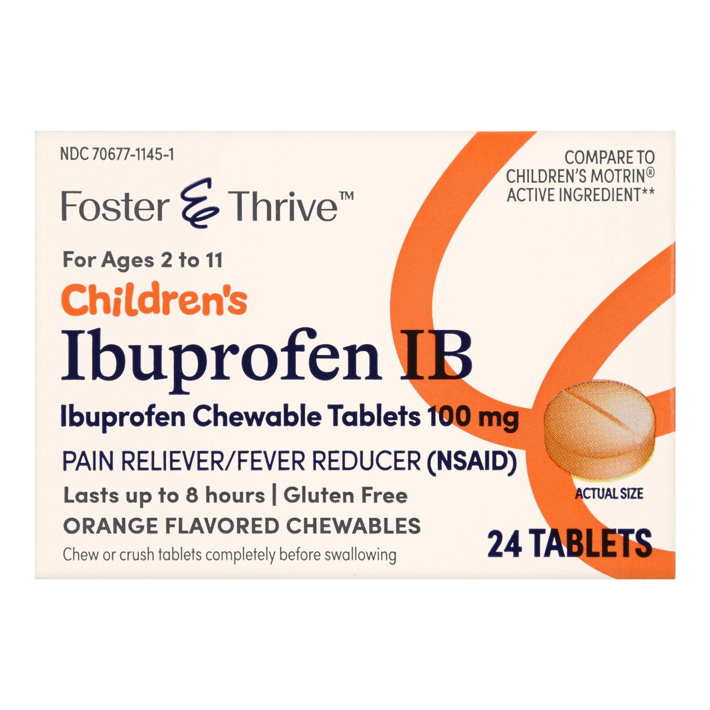 IBUPROFEN IB, TAB FT CHLD 100MG