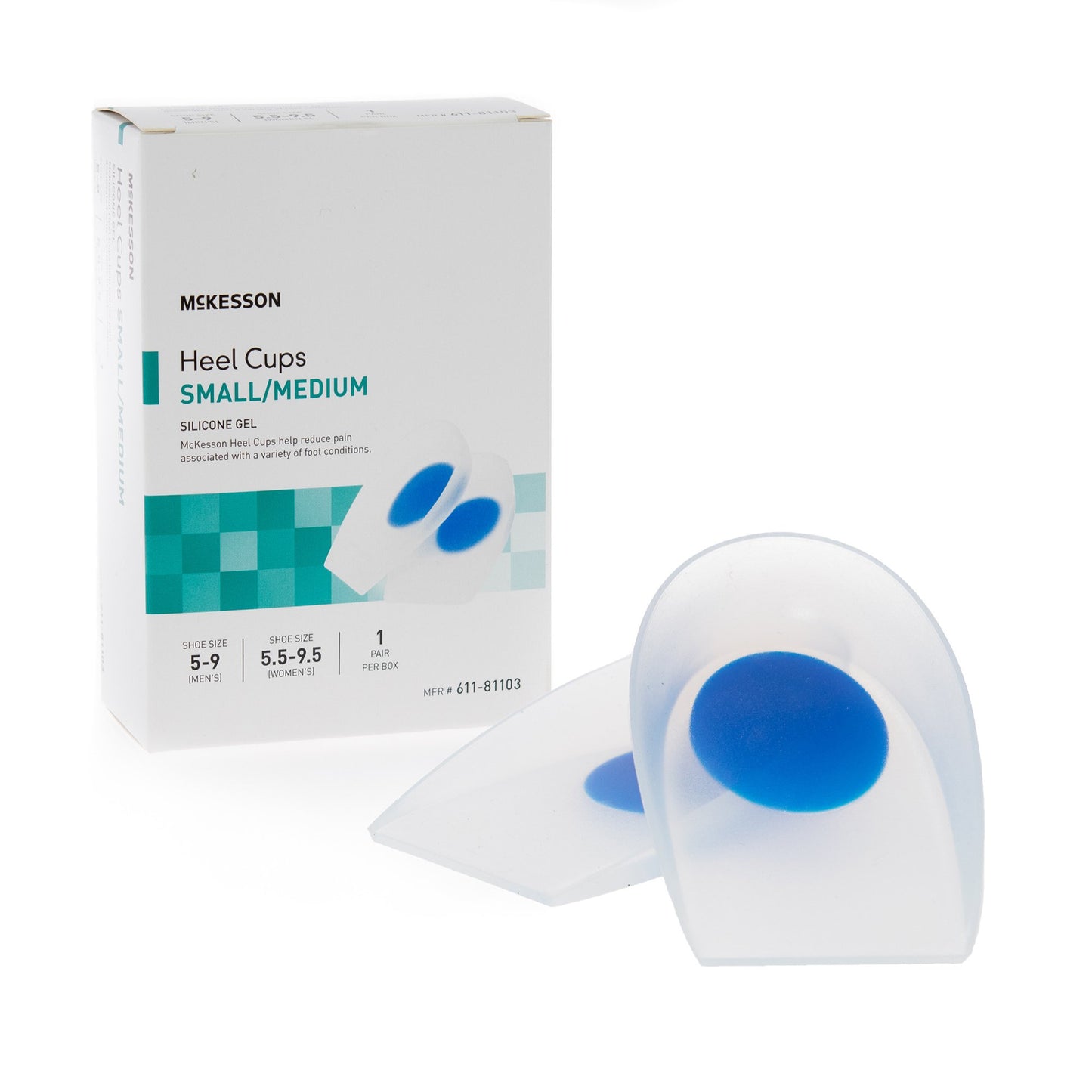 HEEL CUP, SILICONE SM/MED
