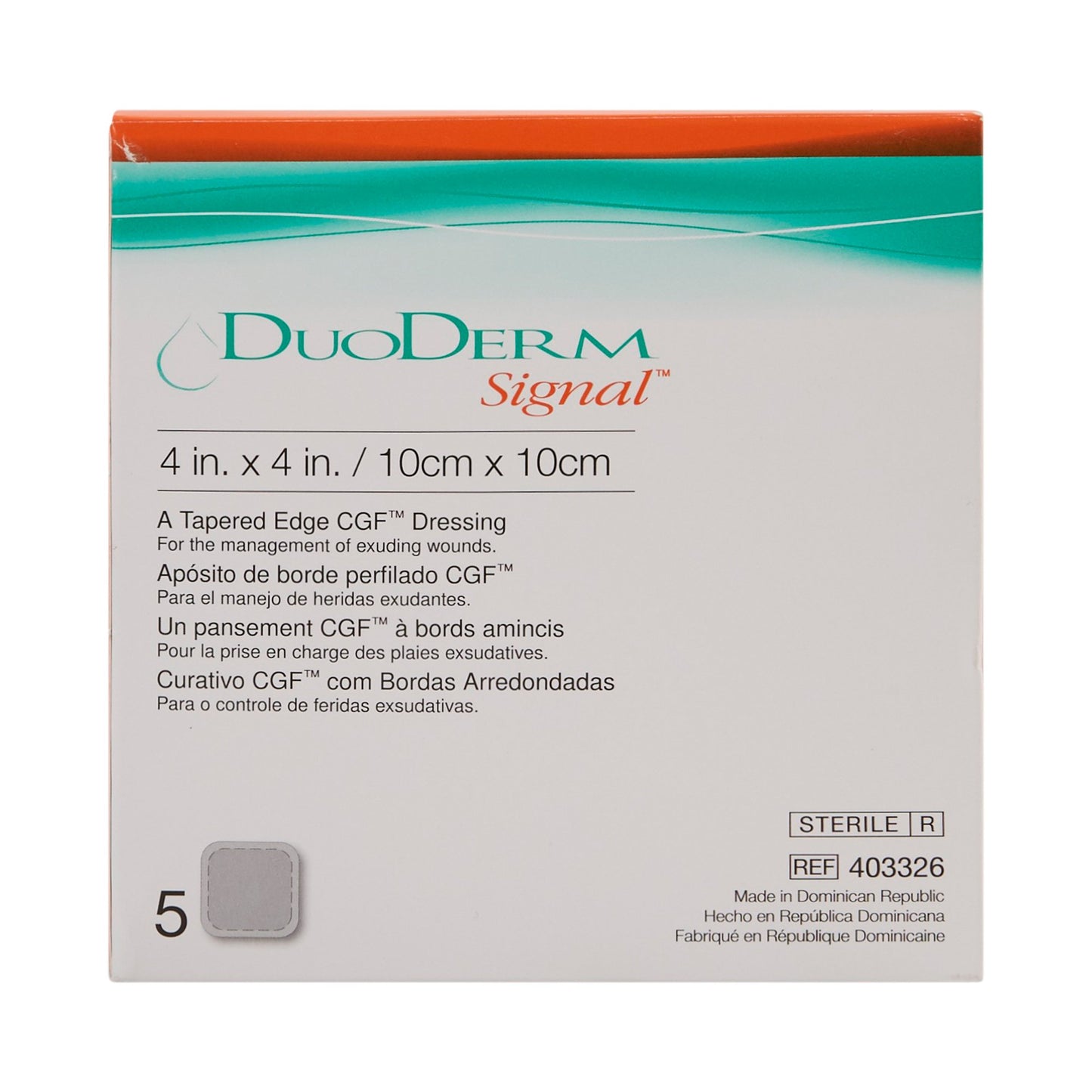 DRESSING, DUODERM 4"X4"