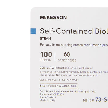 INDICATOR, BIOLOGICAL STEAM SLF-CONTAIN