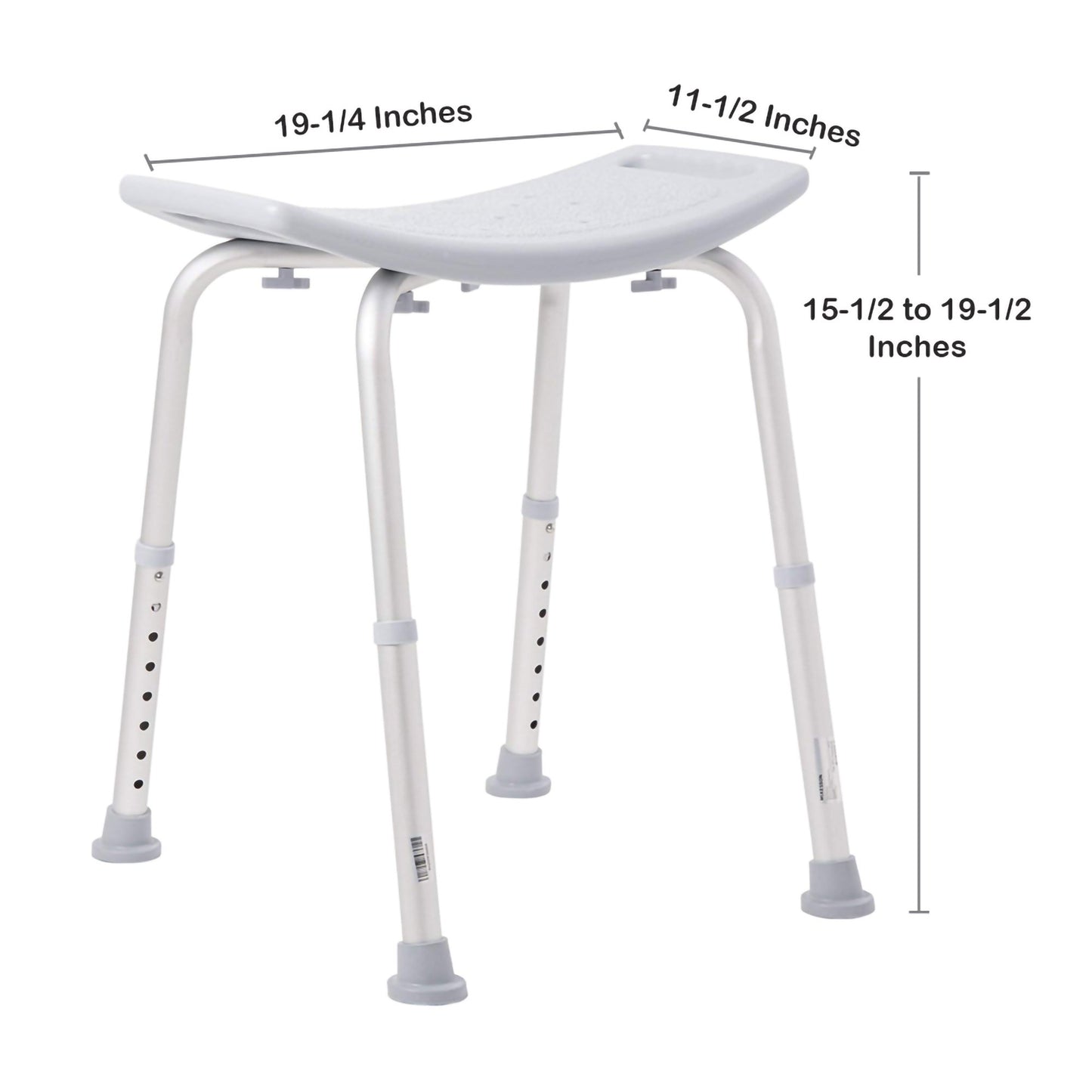 BENCH, BATH W/O BACK ALUMINUMFRAME 300LBS