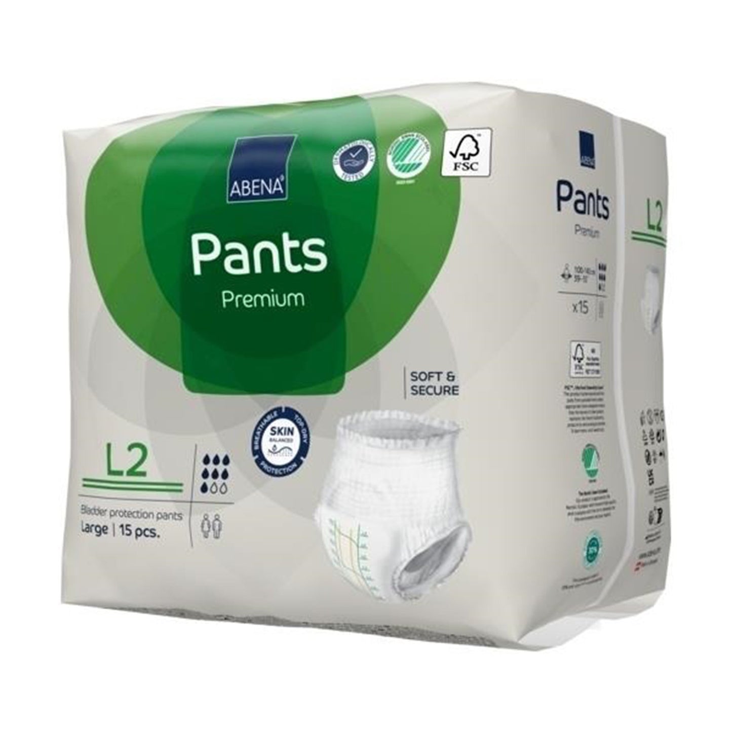 UNDERWEAR, INCONT ABENA PROT PREM L2 LG
