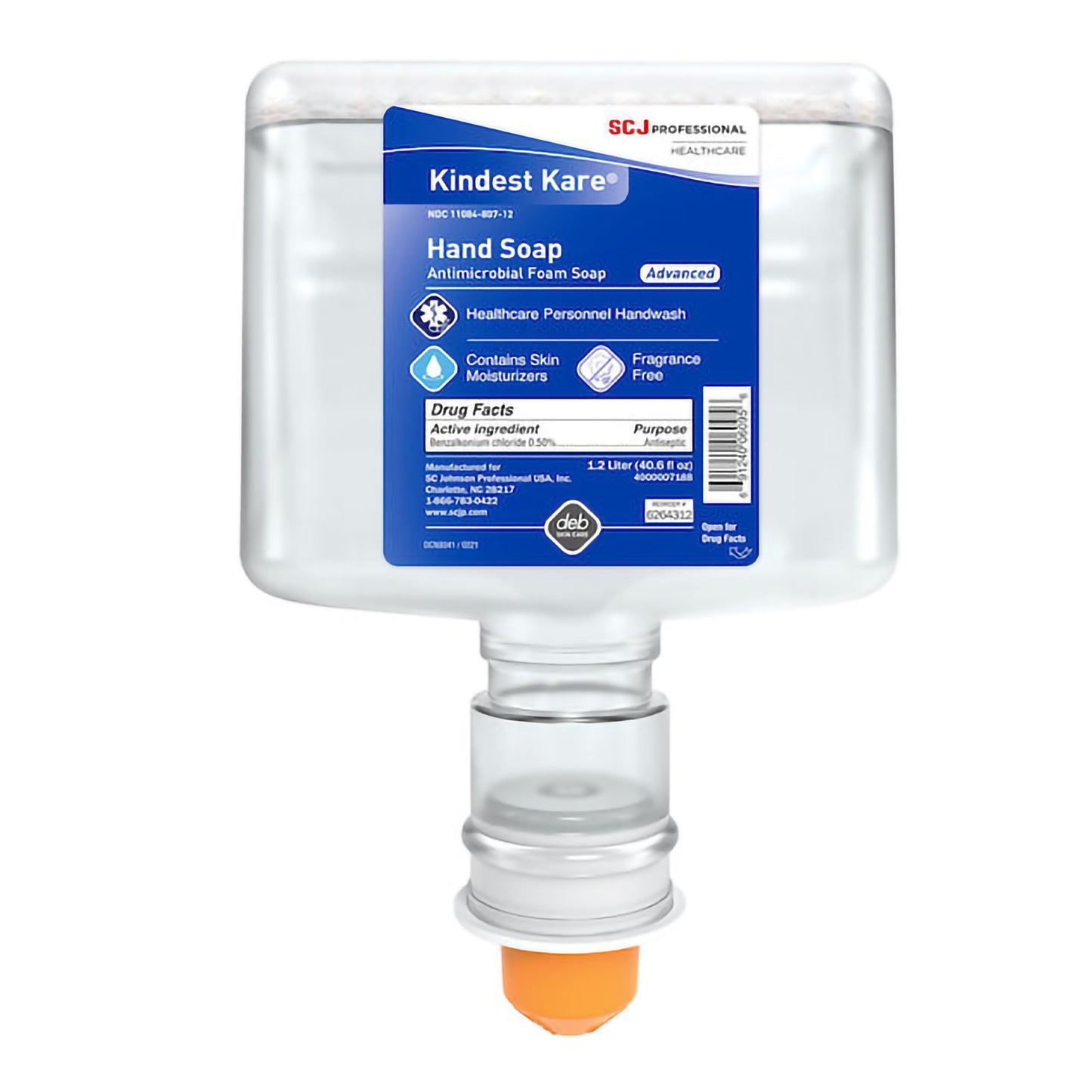 SOAP, HAND FOAM KINDEST KARE ADVANCED ANTIM 3X1.2L