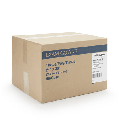 GOWN, EXAM T/P/T PED MCK KIDSPRNT 21X36