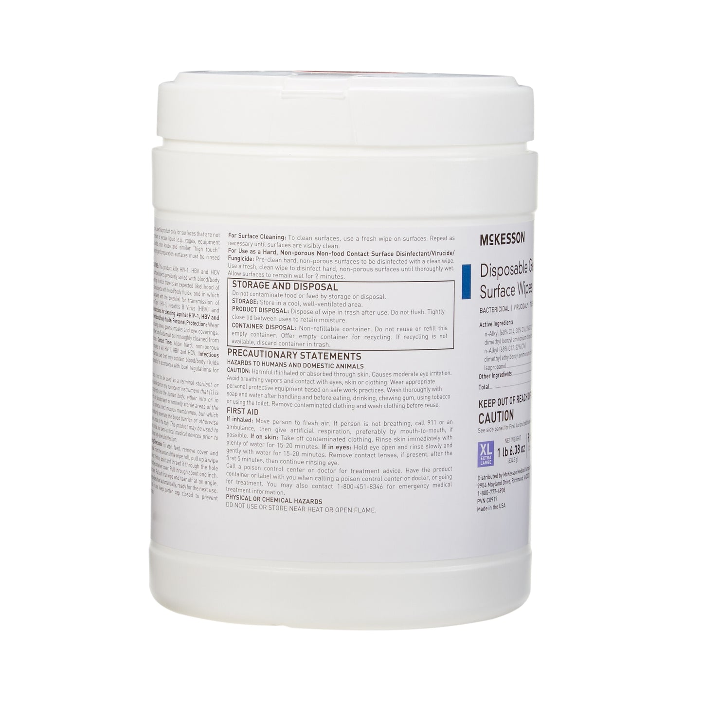 WIPE, GERMICIDE XLG 9"X12"