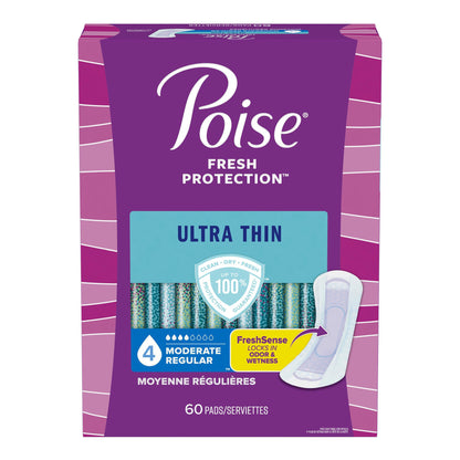 PAD, POISE ULTRA THIN MODERATEABSRB REG