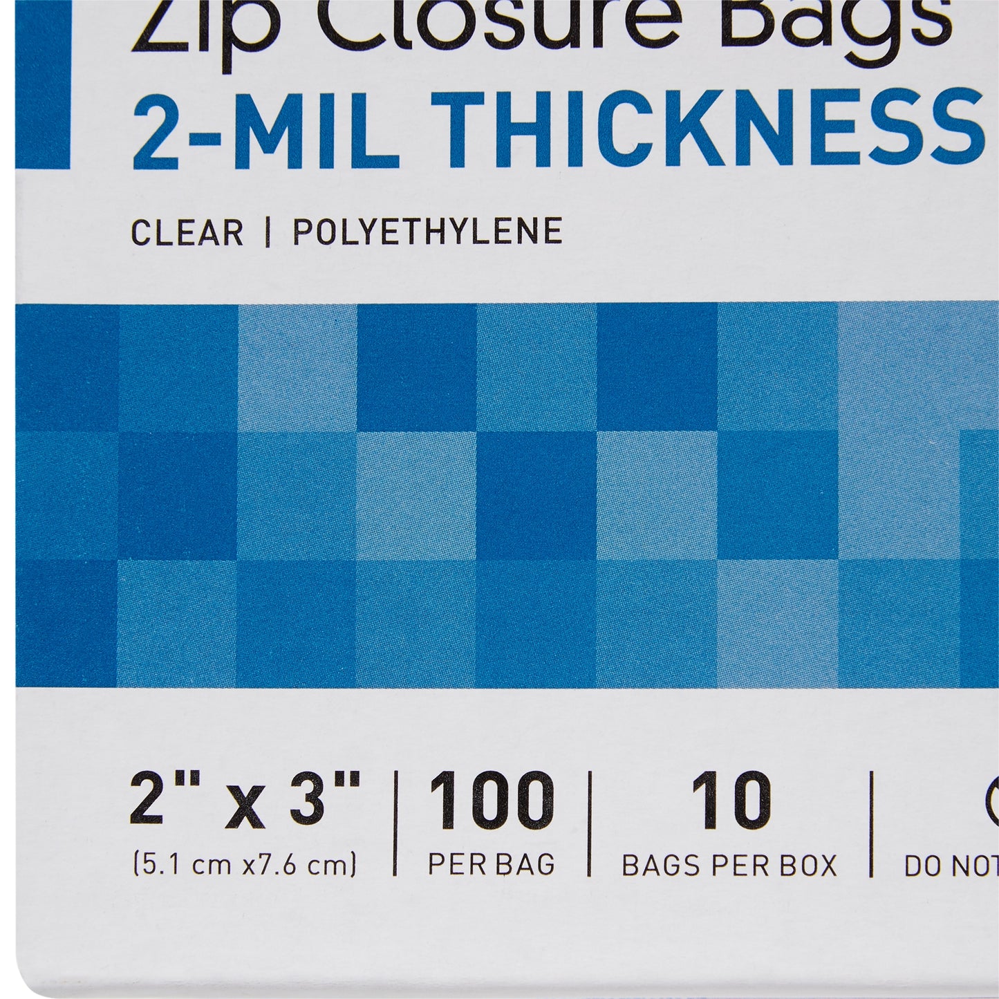 BAG, ZIP LOCK 2X3