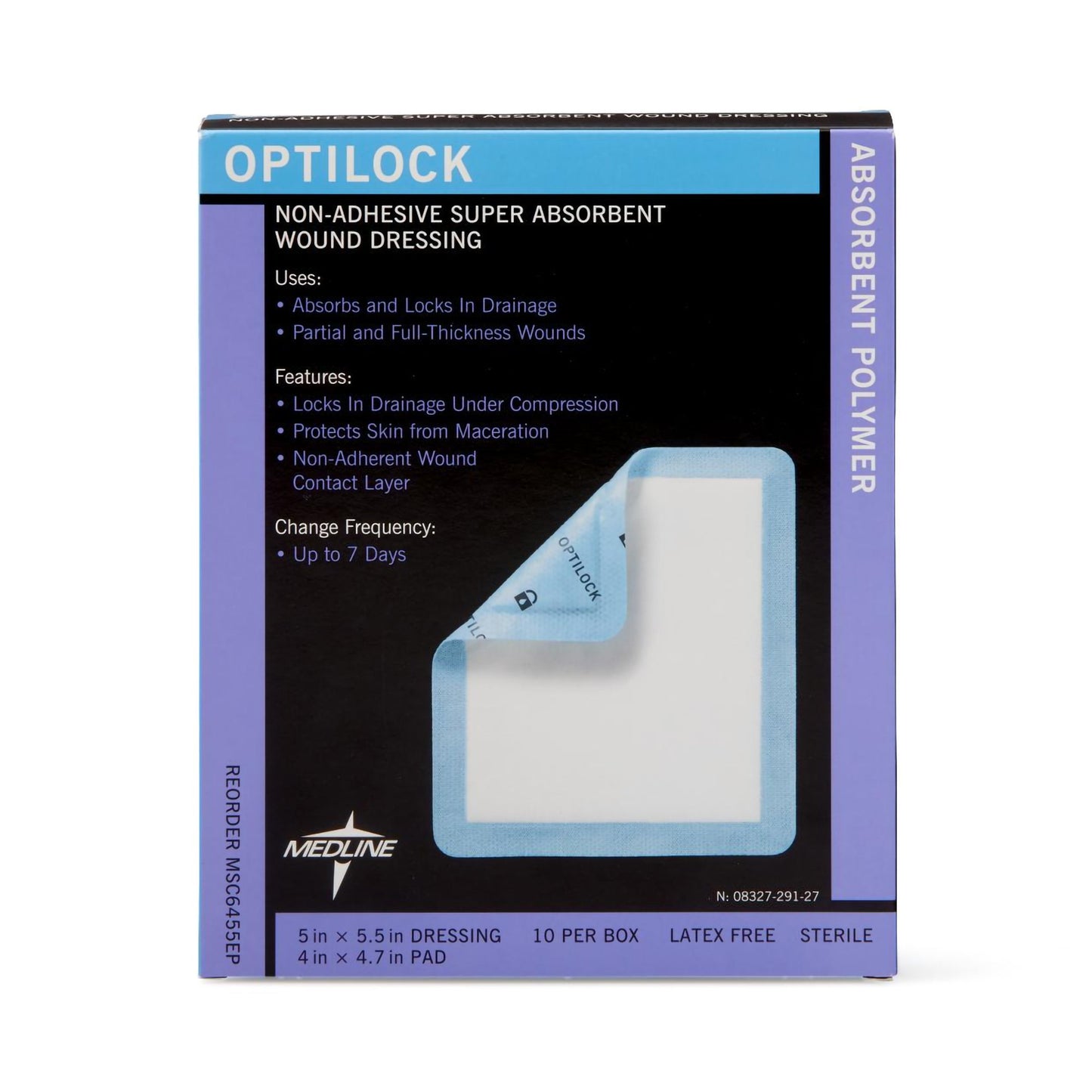 DRESSING, WND OPTILOCK N/ADH 5X5.5"
