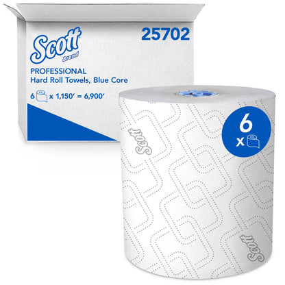 TOWEL, PAPER HARD ROLL HND WHT 1150'