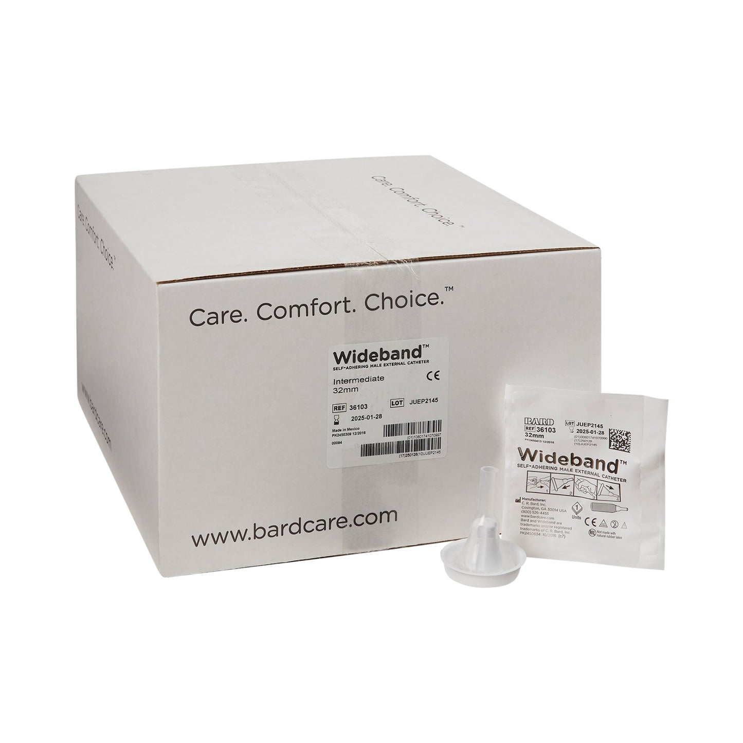 CATHETER, MALE EXTRNL WBAND INTRMD