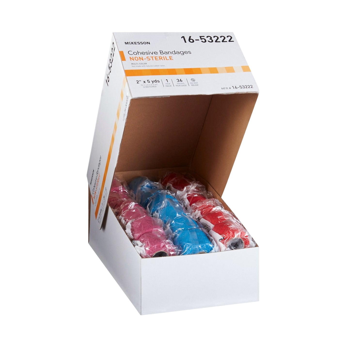 BANDAGE, COHESIVE N/S LF COLORPAK 2"