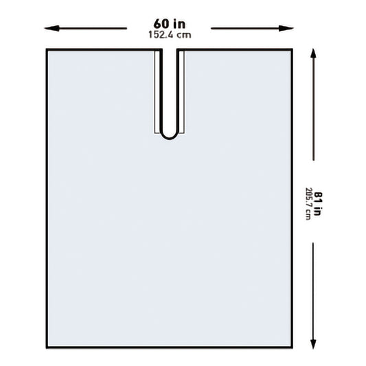 DRAPE, SURGICAL ORTHO IMPERVIOUS W/SPLIT XLG 60"X81"