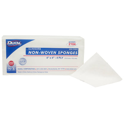 SPONGE, GAUZE N/WVN 4"X4"