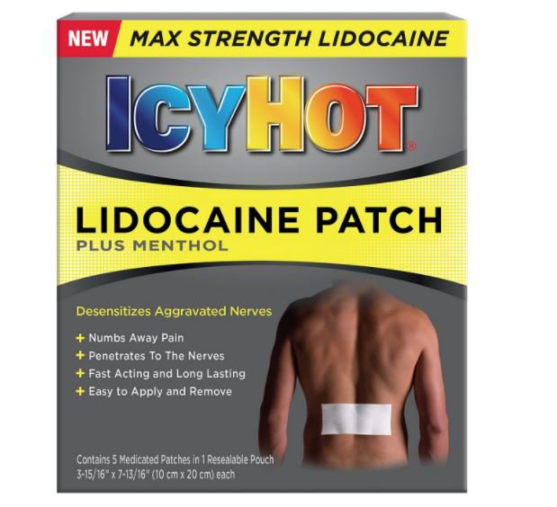 ICY HOT, PATCH W/LIDOCAINE