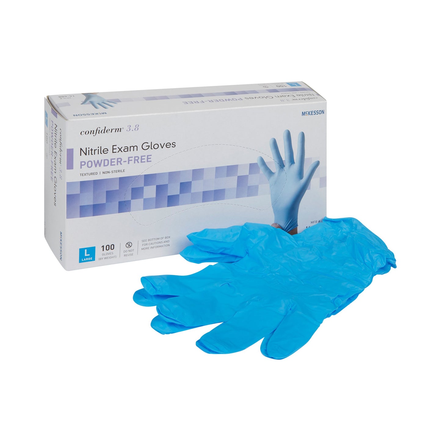 GLOVE, EXAM NTRL LG N/S 3.8