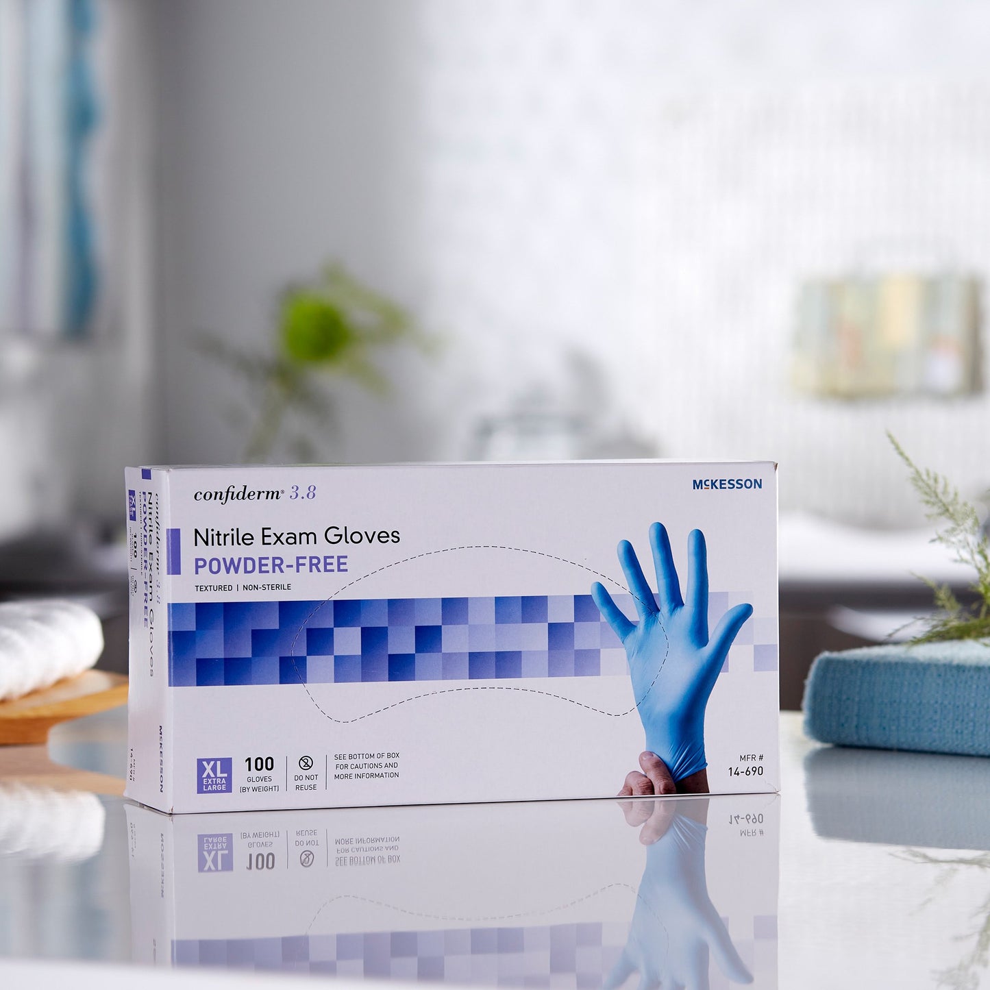 GLOVE, EXAM NTRL XL N/S 3.8