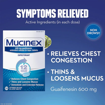 MUCINEX EXT RELEASE, TAB