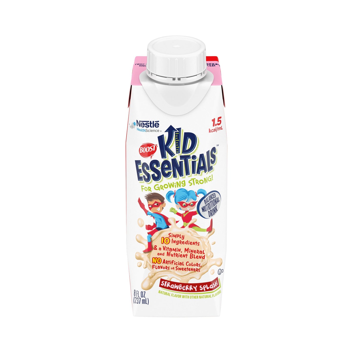 BOOST, KID ESSENTIALS 1.5 STRWBRY SPLASH 8OZ