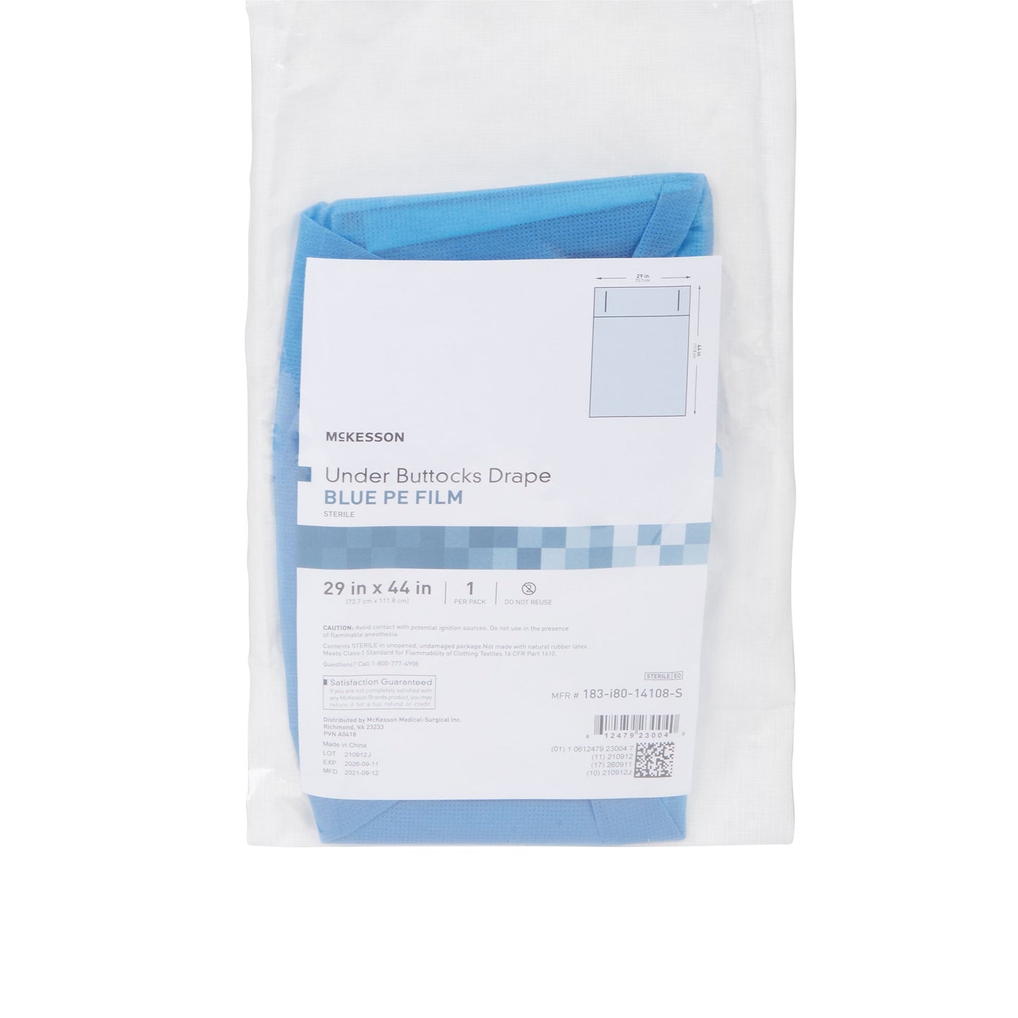 DRAPE, SURG GYN UNDER BUTTOCKSPE FILM STR 29"X44"