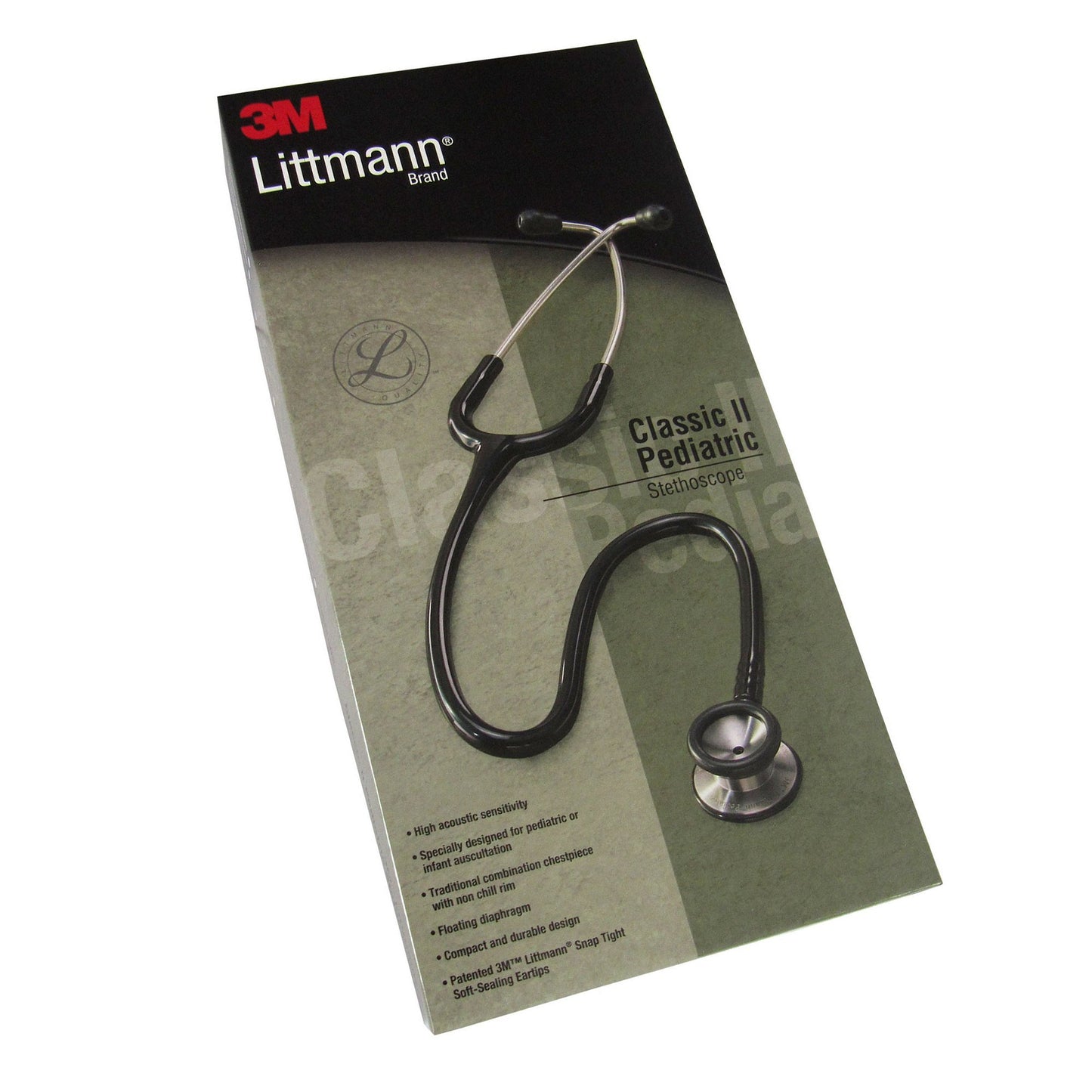 STETHOSCOPE, LITT S/S PED BLK28" 3M