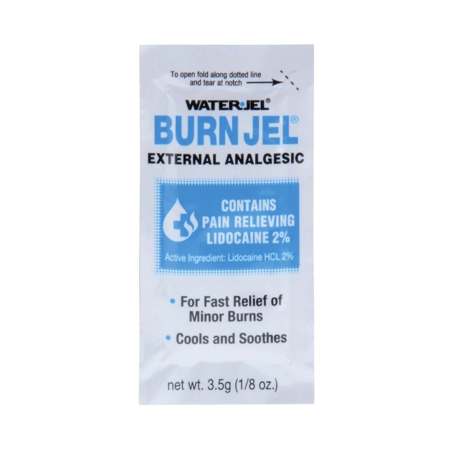 GEL, BURN WATERJEL 1/8 OZ PKT