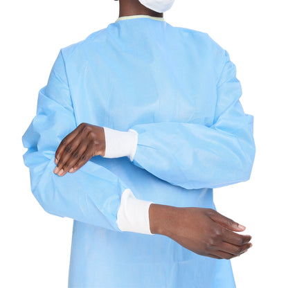 GOWN, SURG ULTRA STD BLU LG