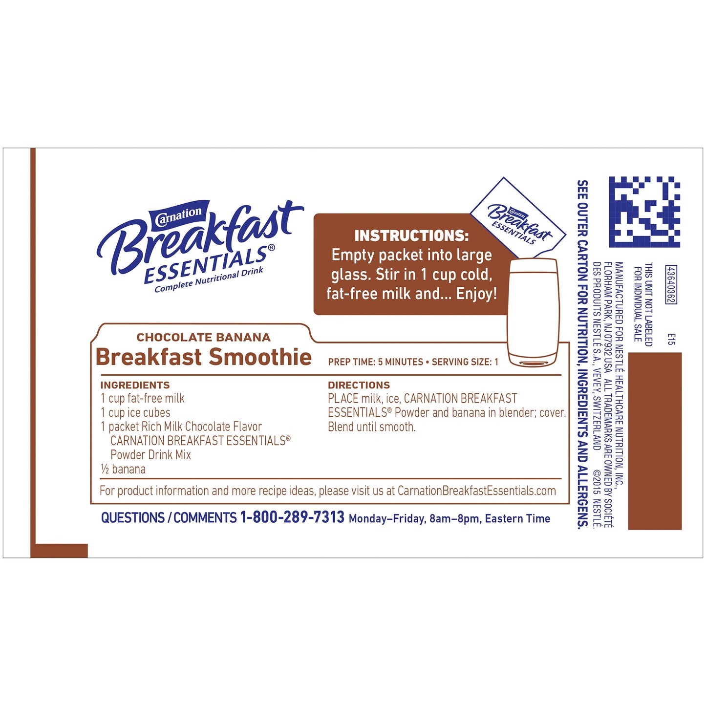 CARNATION BREAKFAST ESSENTIAL,PDR CHOC