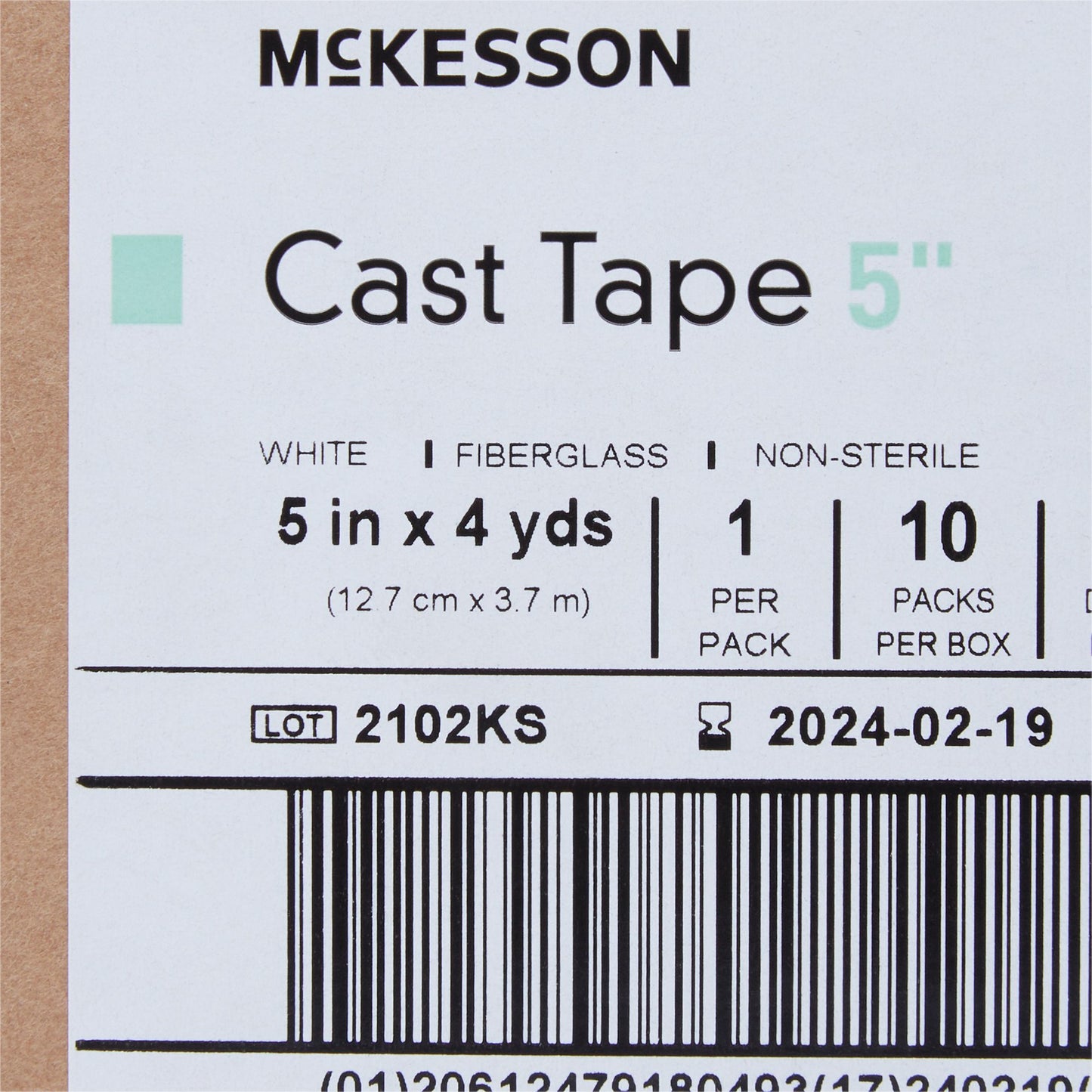 TAPE, CAST WHT LF 5"X4YDS