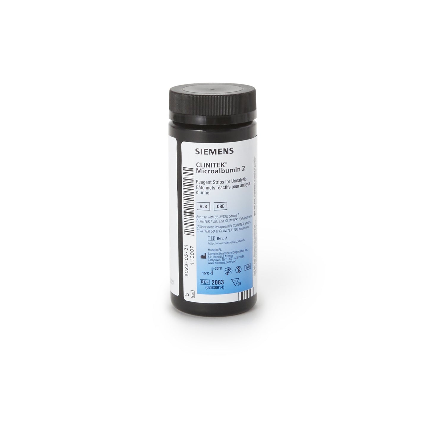 URINE TEST STRIP, CLINITEK MICROALBUMN CAT#2083
