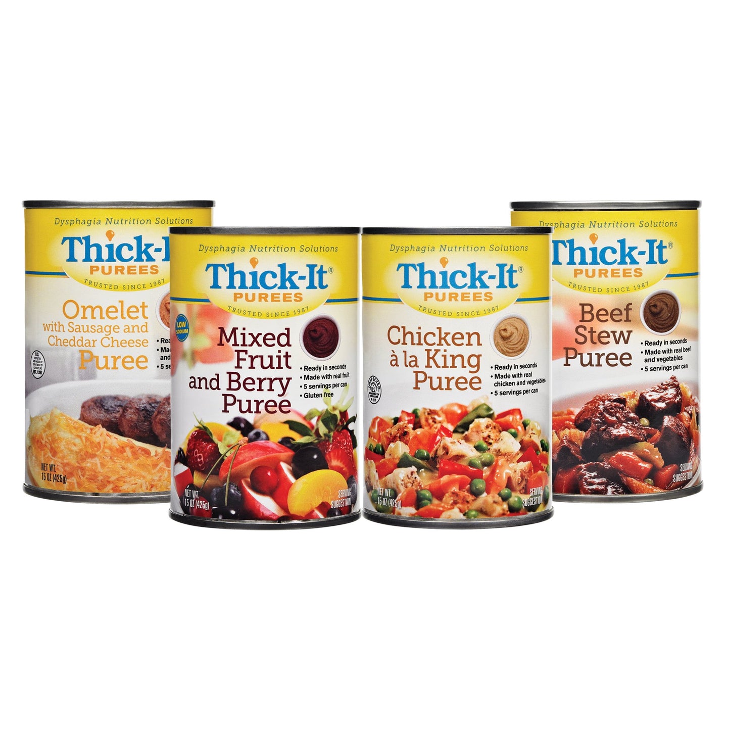 THICK-IT, PUREE OMELET WI/SAUSAGE/CHEESE 15OZ