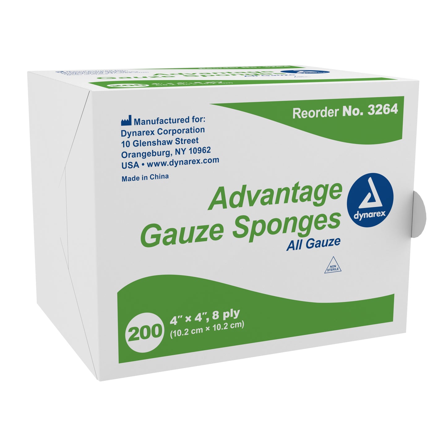 GAUZE, SPONGE N/S 8PLY 4"X4"