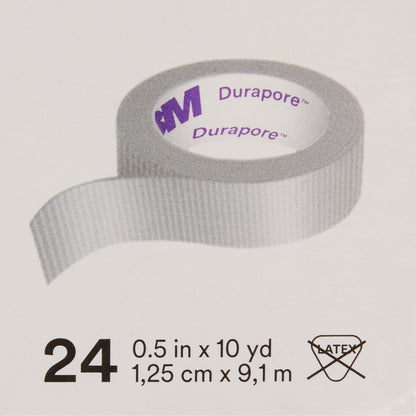TAPE, ADHSV DURAPORE 1/2"X10YDS