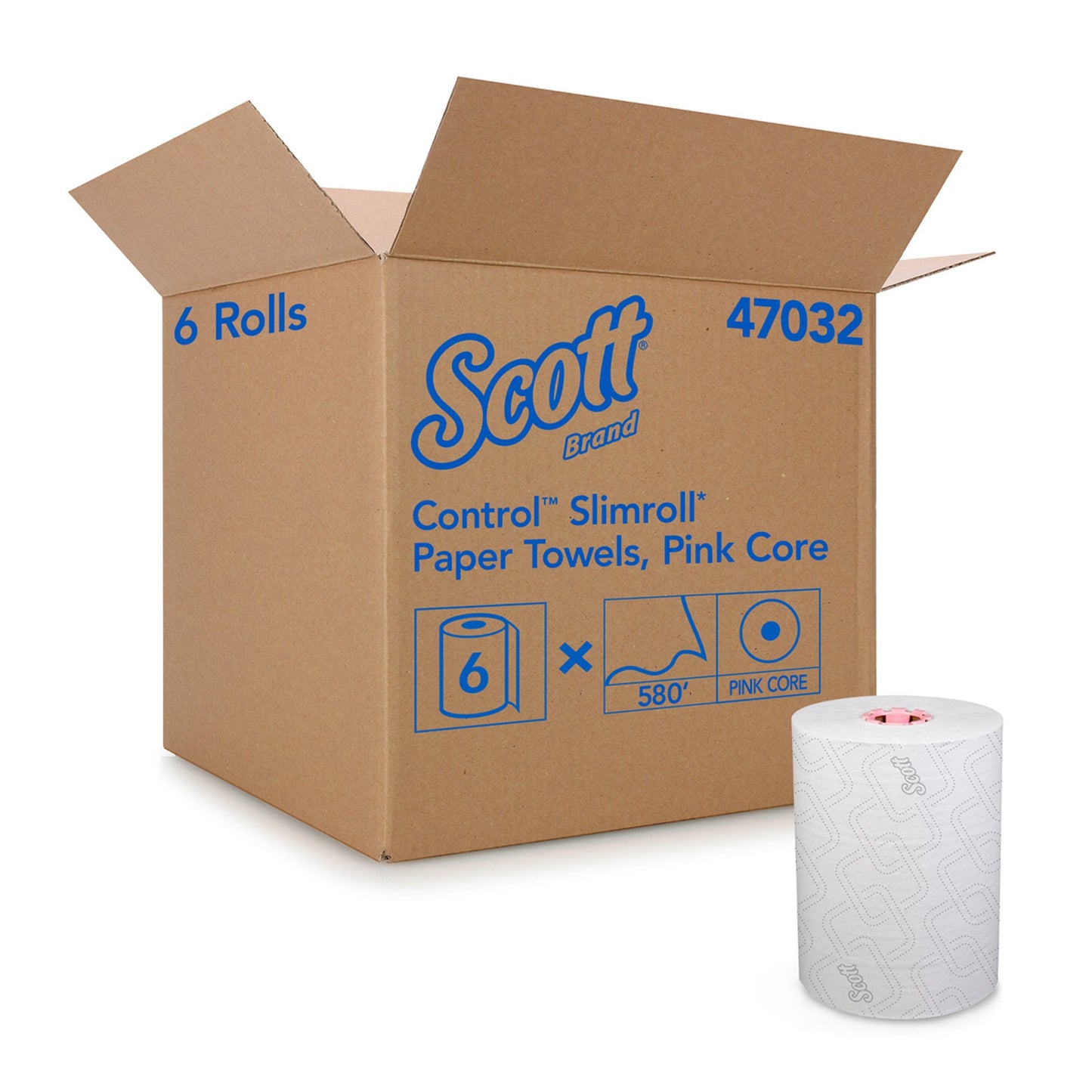 TOWEL, PAPER SCOTT SLIMROLL WHT 580'