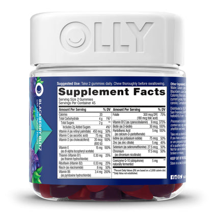 OLLY, GUMMY MENS MULTI BLK BERRY