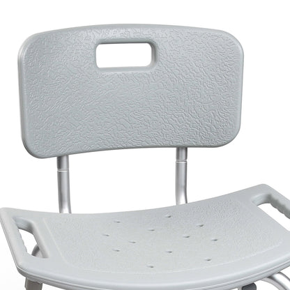 BENCH, BATH W/BCK ADJ ALUM FRAME 300LBS